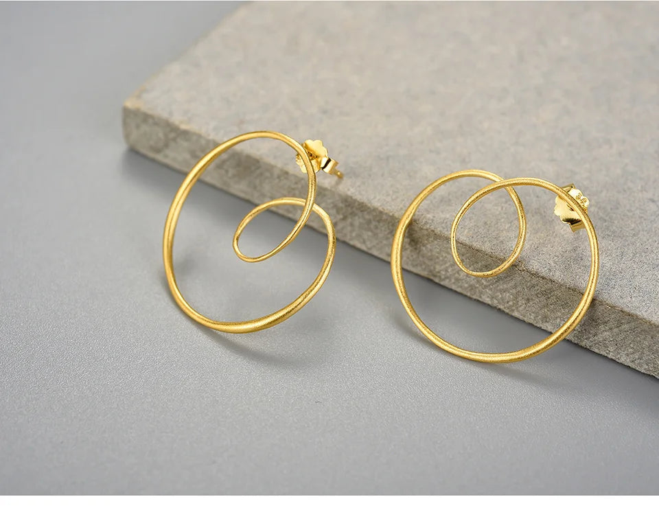 Anoushka Spiral Earrings