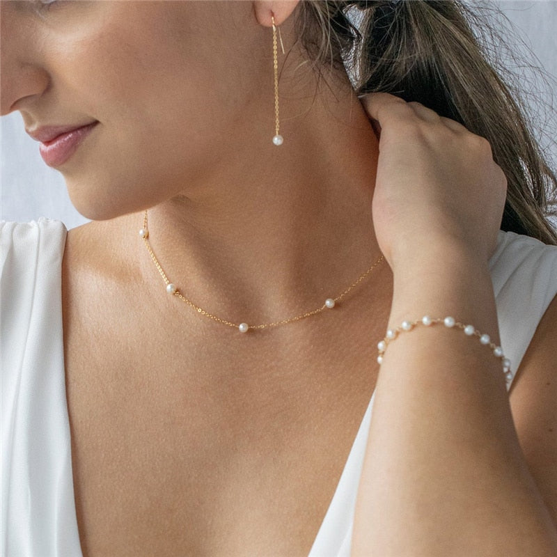 Huda Pearl Necklace