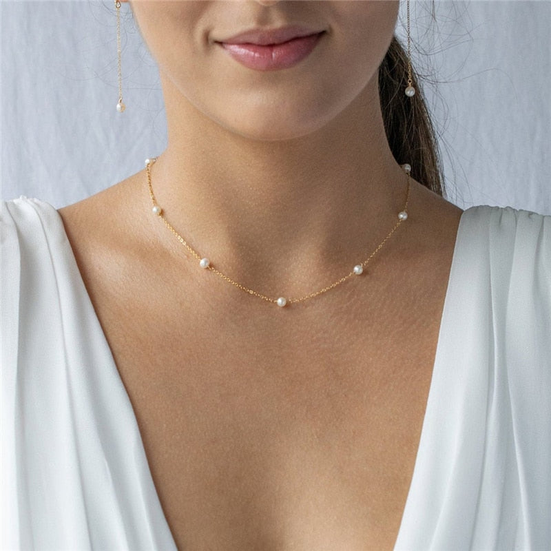 Huda Pearl Necklace